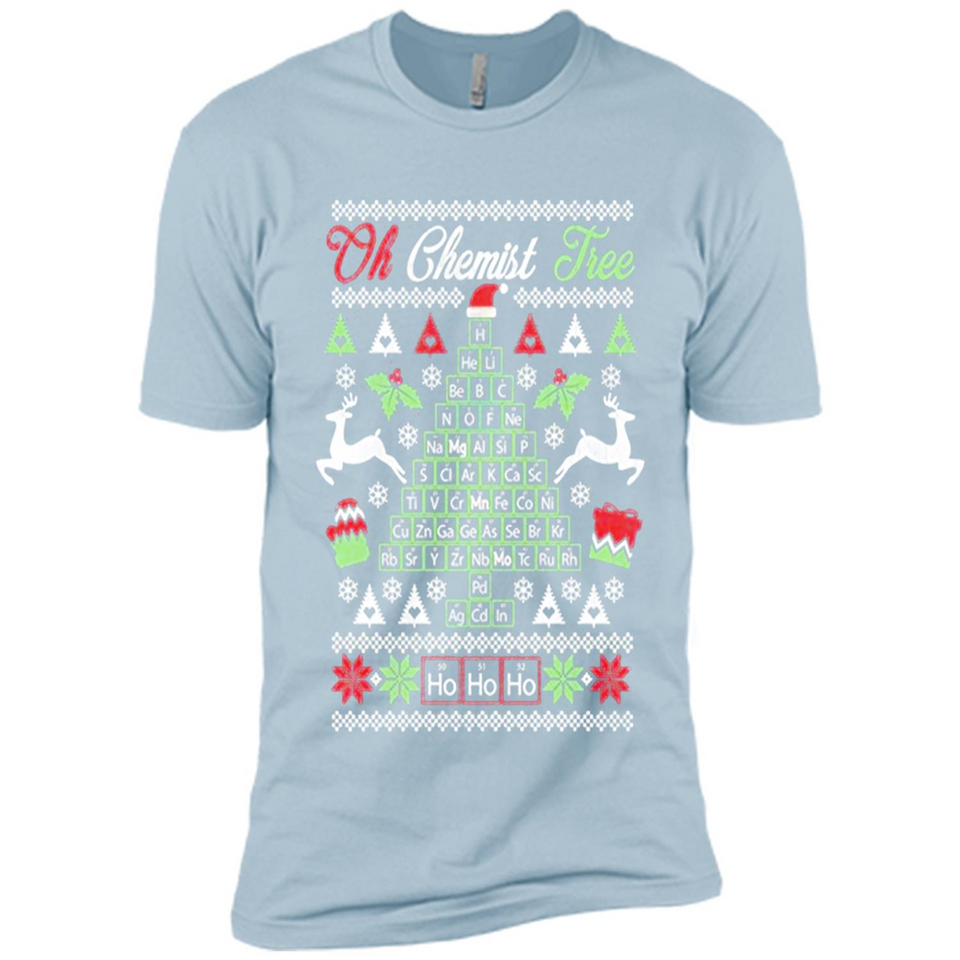 Chemist Tree Shirt Oh Chemistry Tree Ugly Christmas - Premium Short Sleeve T-Shirt