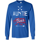 Aunt Shirt Buffalo Plaid Family Camp Bear Tee - Long Sleeve T-Shirt