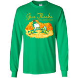 Snoopy Thanksgiving Give Thanks With A Grateful Heart - Long Sleeve T-Shirt