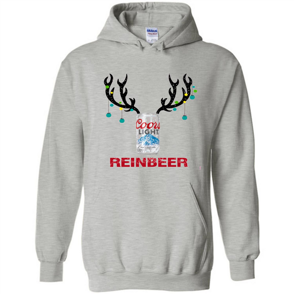 Coors Light Reinbeer Funny Beer Reindeer Christmas Sweatshirt - Hoodie