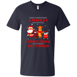 Never Underestimate A December Woman Watches Hallmark Movies Sweatshirt - Men's V-Neck