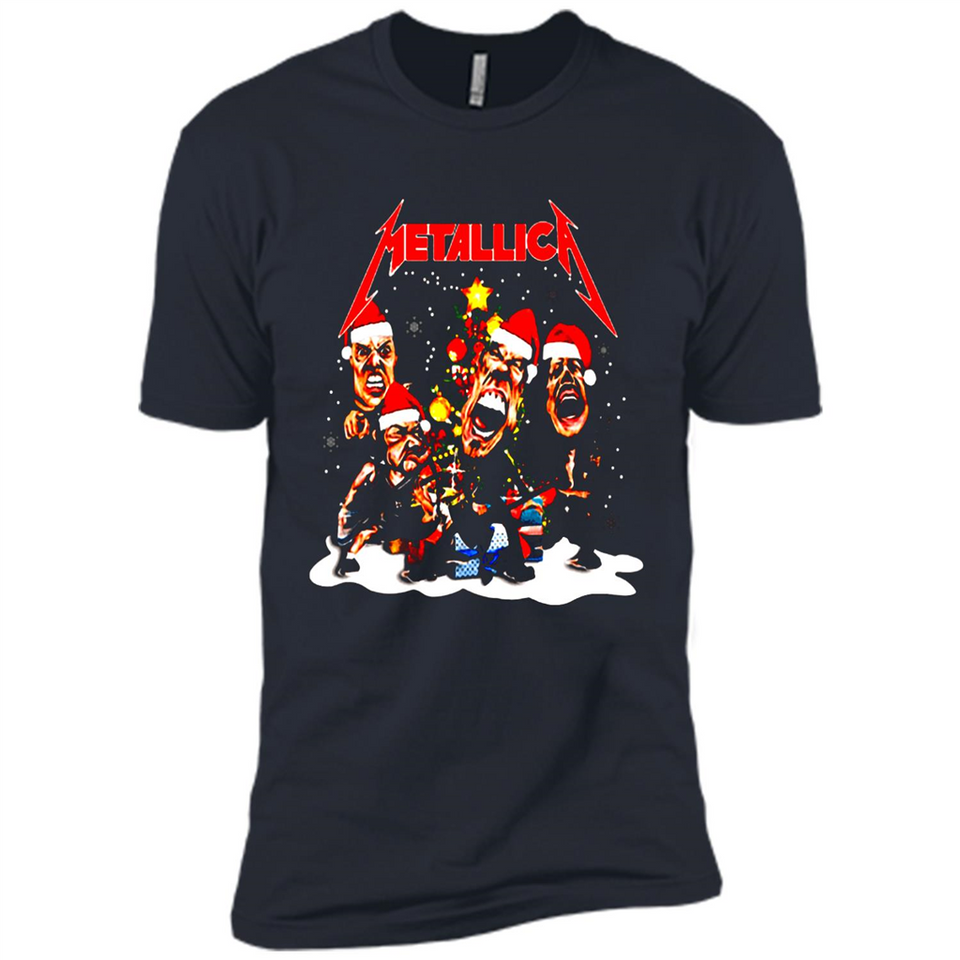 Metallica christmas sweatshirt hoodie long PINGPONG - Premium Short Sleeve T-Shirt