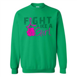 Fight Like A Girl Breast Cancer Awareness - Sweatshirt