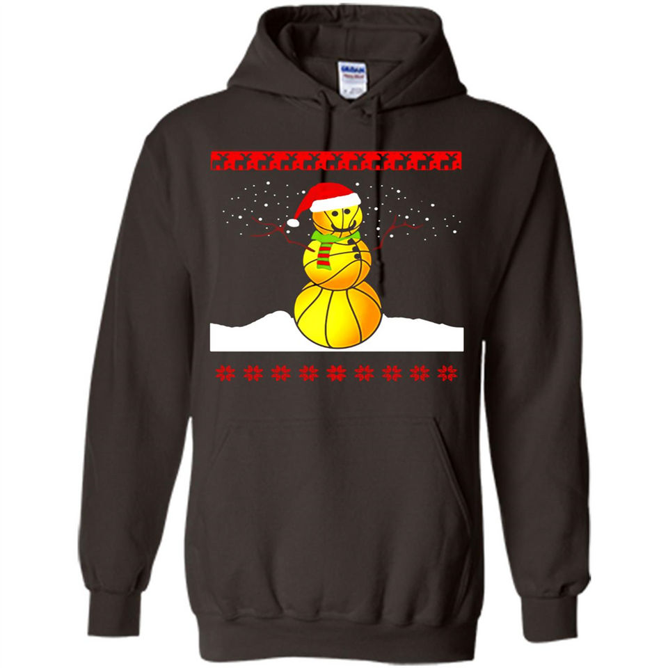 Basketball Santa Funny Christmas - Hoodie