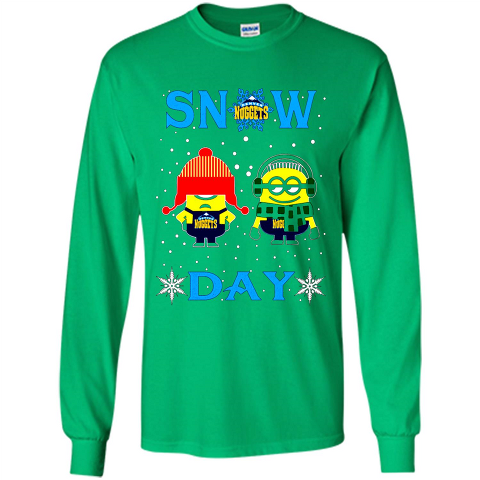 Snow Day Shirt For Denver Nuggets Vs Minion Fans pingpong