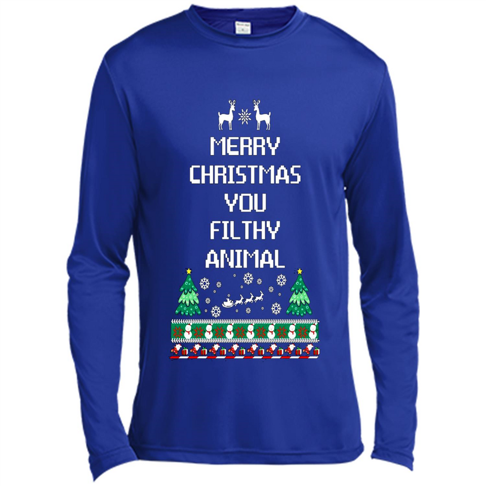 Merry Christmas You Filthy Animal Sweatshirt PINGPONG