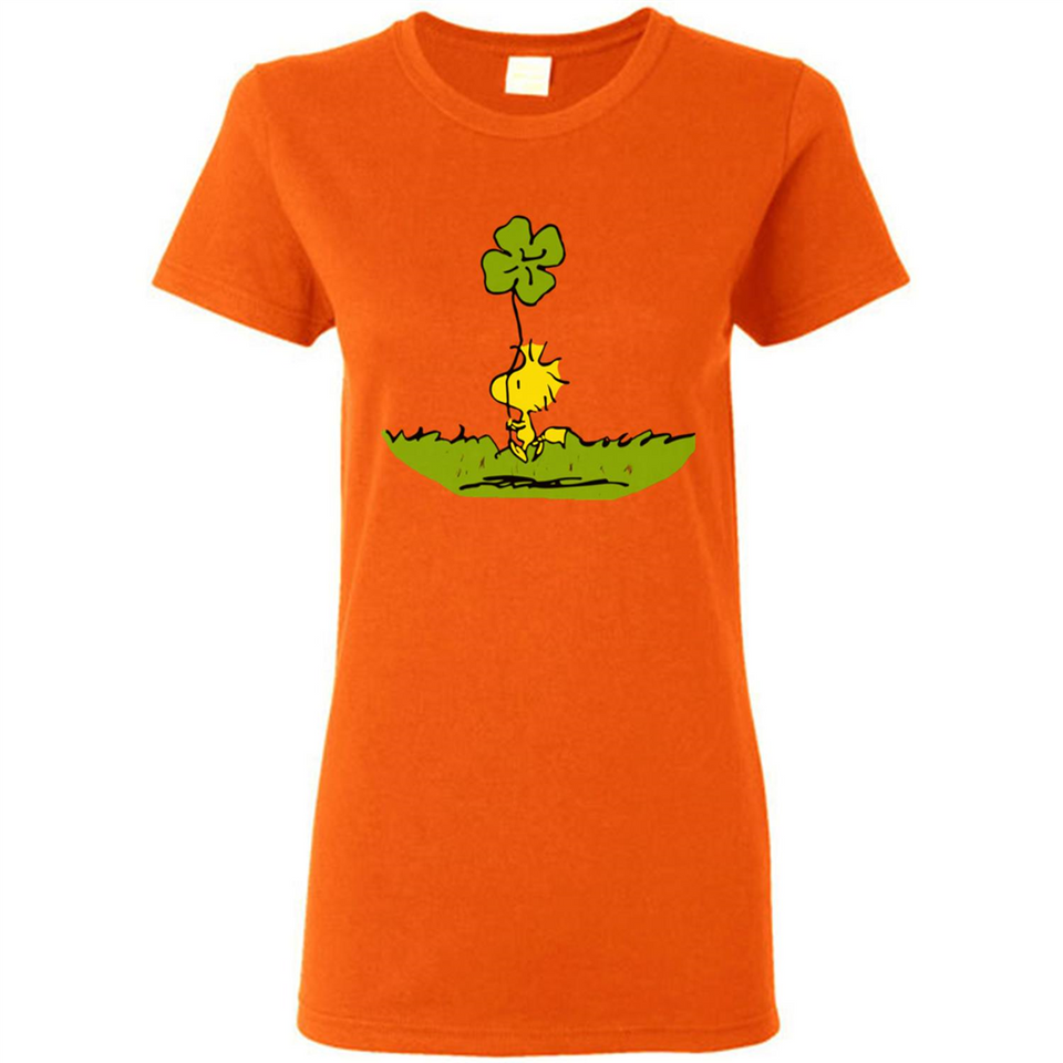 Snoopy Woodstock Shamrock - Ladies Short-Sleeve