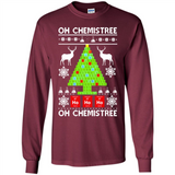 Oh Chemistree, Oh Chemistree Christmas Ugly Sweater - Long Sleeve T-Shirt