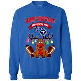 Tennessee Titans NFL Reindeer Funny Merry Christmas And Happy New Year