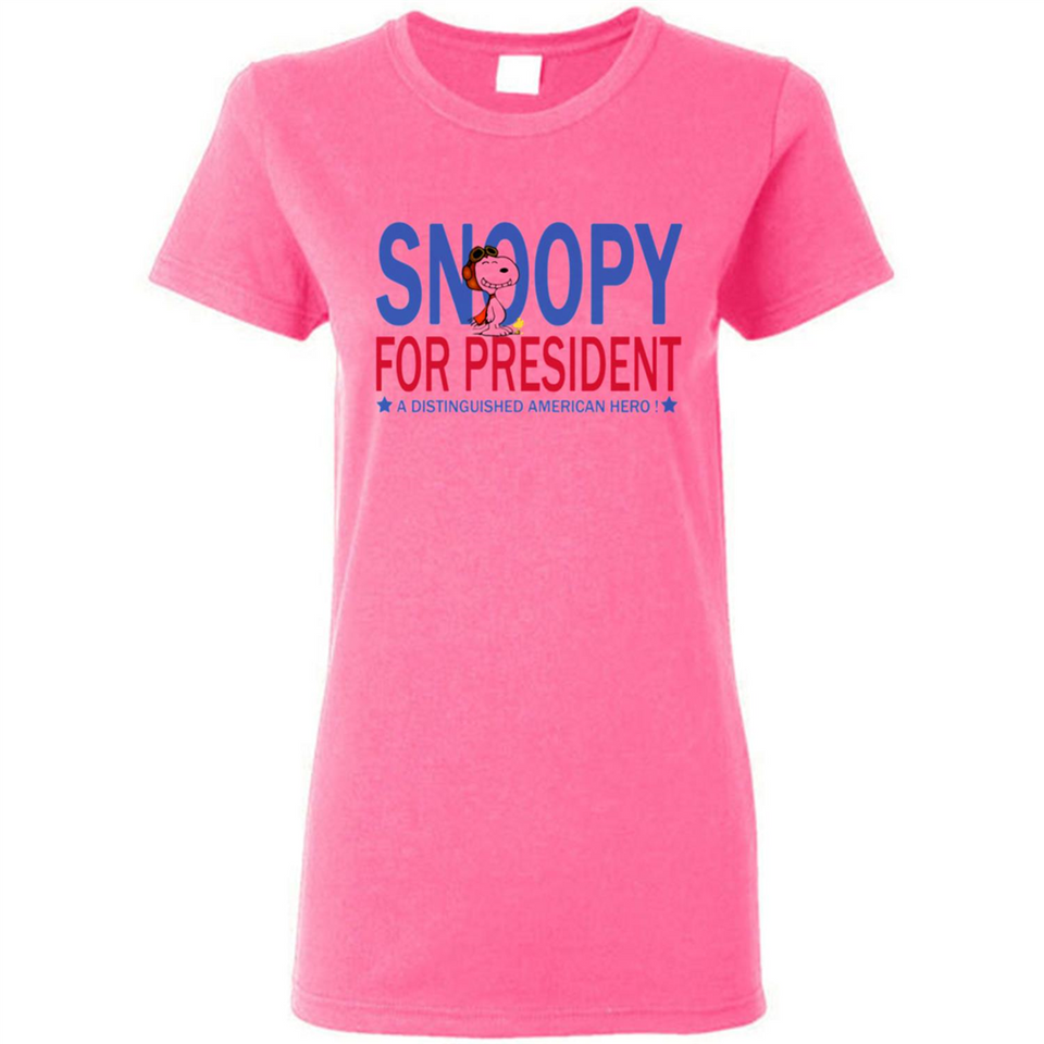 Snoopy for President - Ladies Short-Sleeve