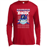 Police boyfriend Shark Blue Line Tee