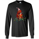 Christmas Lights Sloth Long Sleeve Santa Sloth - Long Sleeve T-Shirt