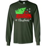 Vintage Christmas Classic Truck T-Shirt with Snow and Tree