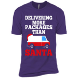 Delivering More Packages Than Santa Shirt - Postal Gift - Premium Short Sleeve T-Shirt