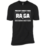 Prevent Forest Fires Rake America Great Again Shirt PINGPONG - Premium Short Sleeve T-Shirt