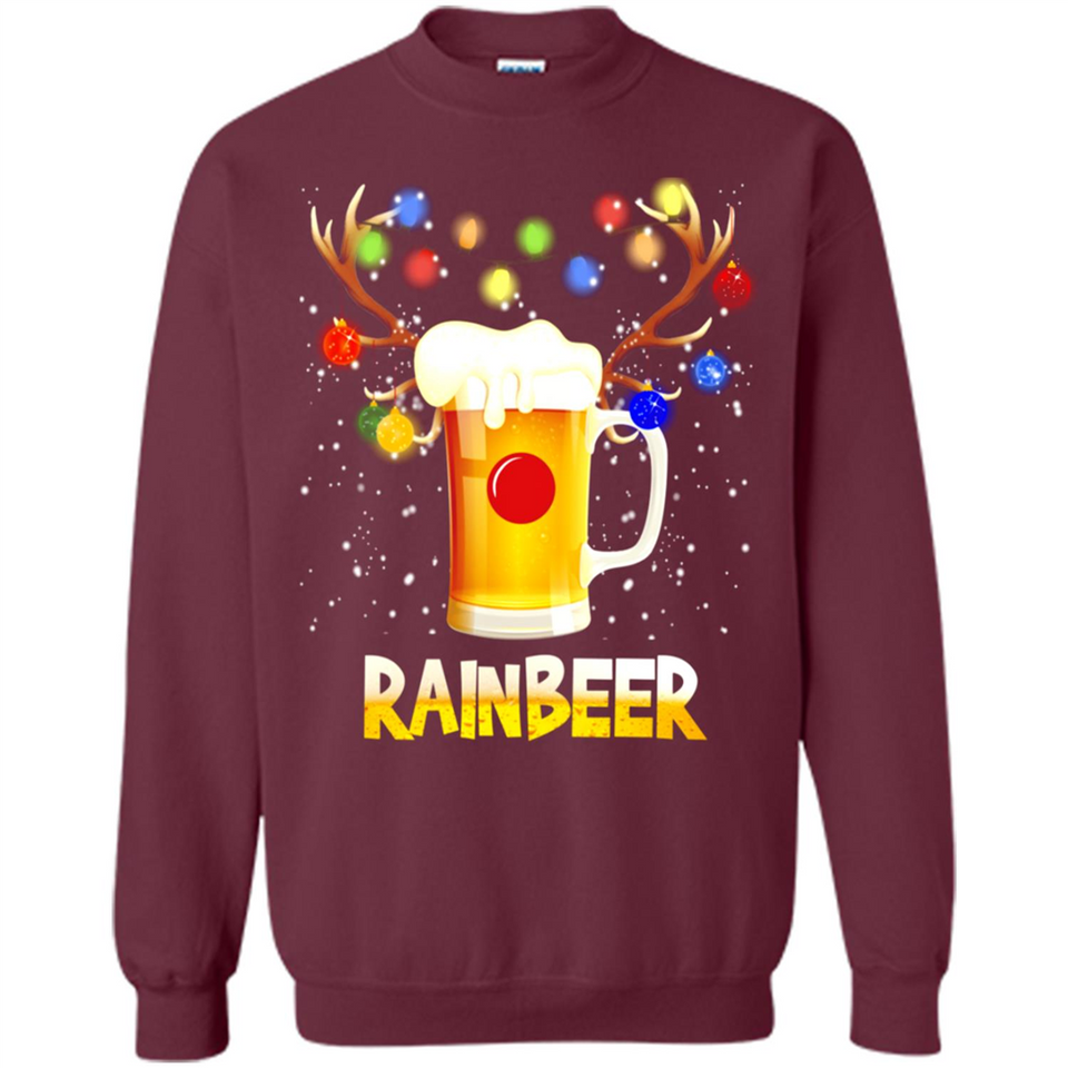 Rainbeer Christmas Reindeer Beer Drinking