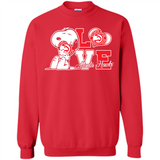 Snoopy loves NBA Atlanta Hawks - Sweatshirt