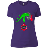 GRINCH HAND HOLDING FLORIDA GATORS GLITTER CHRISTMAS PINGPONG