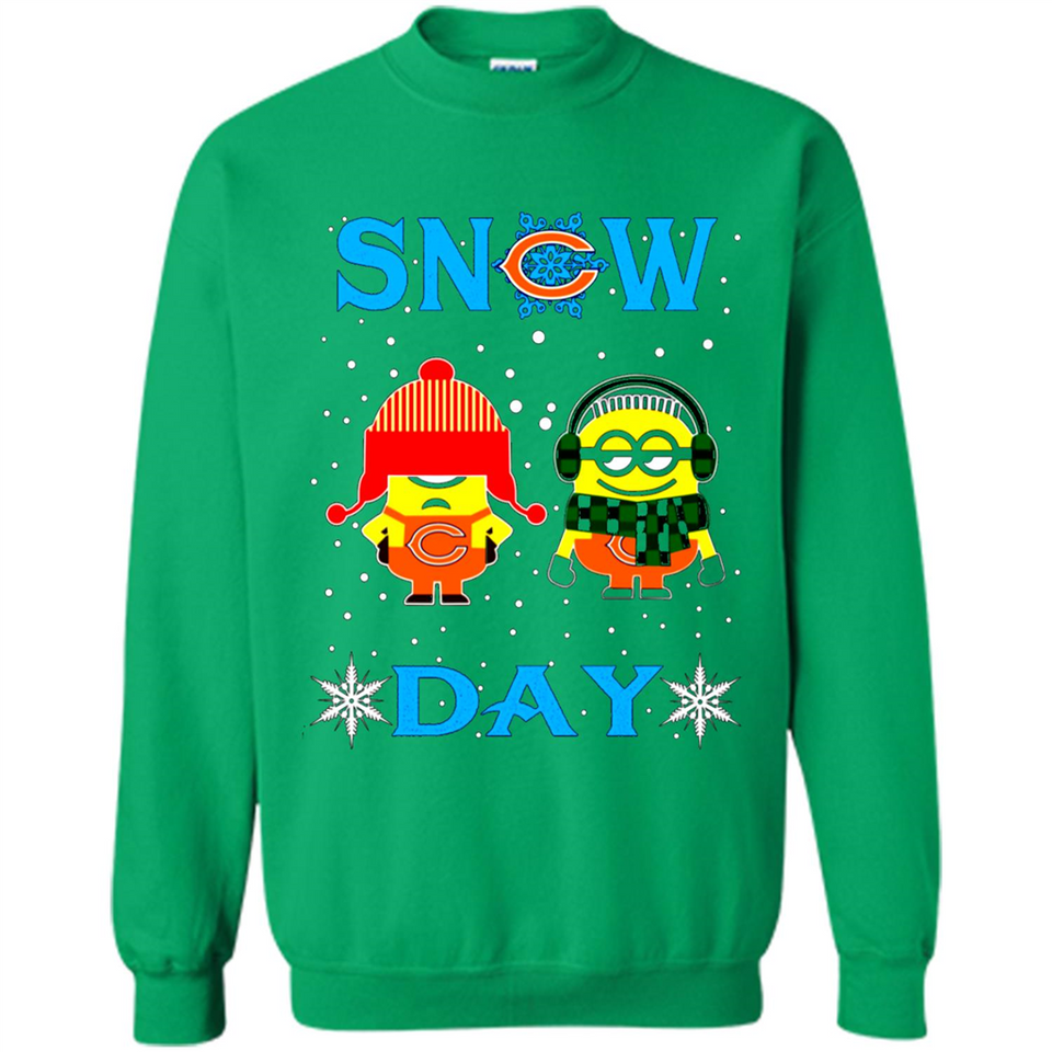 Snow Day Shirt For Chicago Bears Vs Minion Fans pingpong
