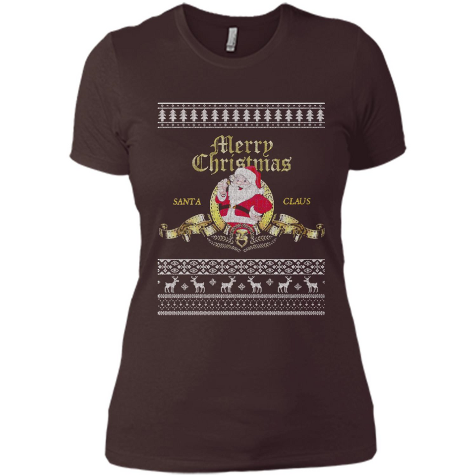 Christmas Santa Goldwyn Mayer Logo - Ladies' Boyfriend T-Shirt