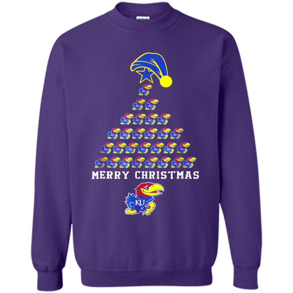 Perfect Kansas Jayhawks Christmas Tree PINGPONG