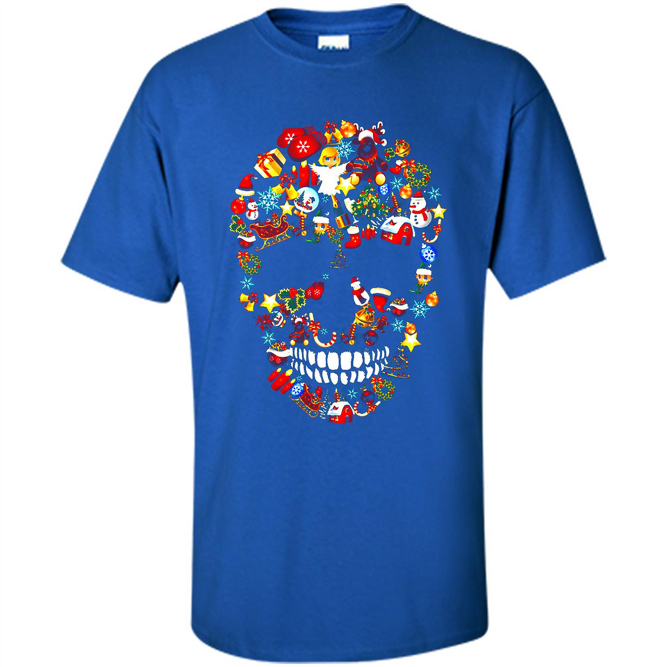 Skull Christmas Decorations Merry Xmas T-Shirt - Shirt