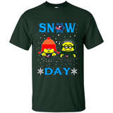 Snow Day Shirt For Columbus Blue Jackets Vs Minion Fans pingpong