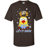 Minion Anaheim Ducks Ugly Christmas Sweater Let it Snow - Shirt