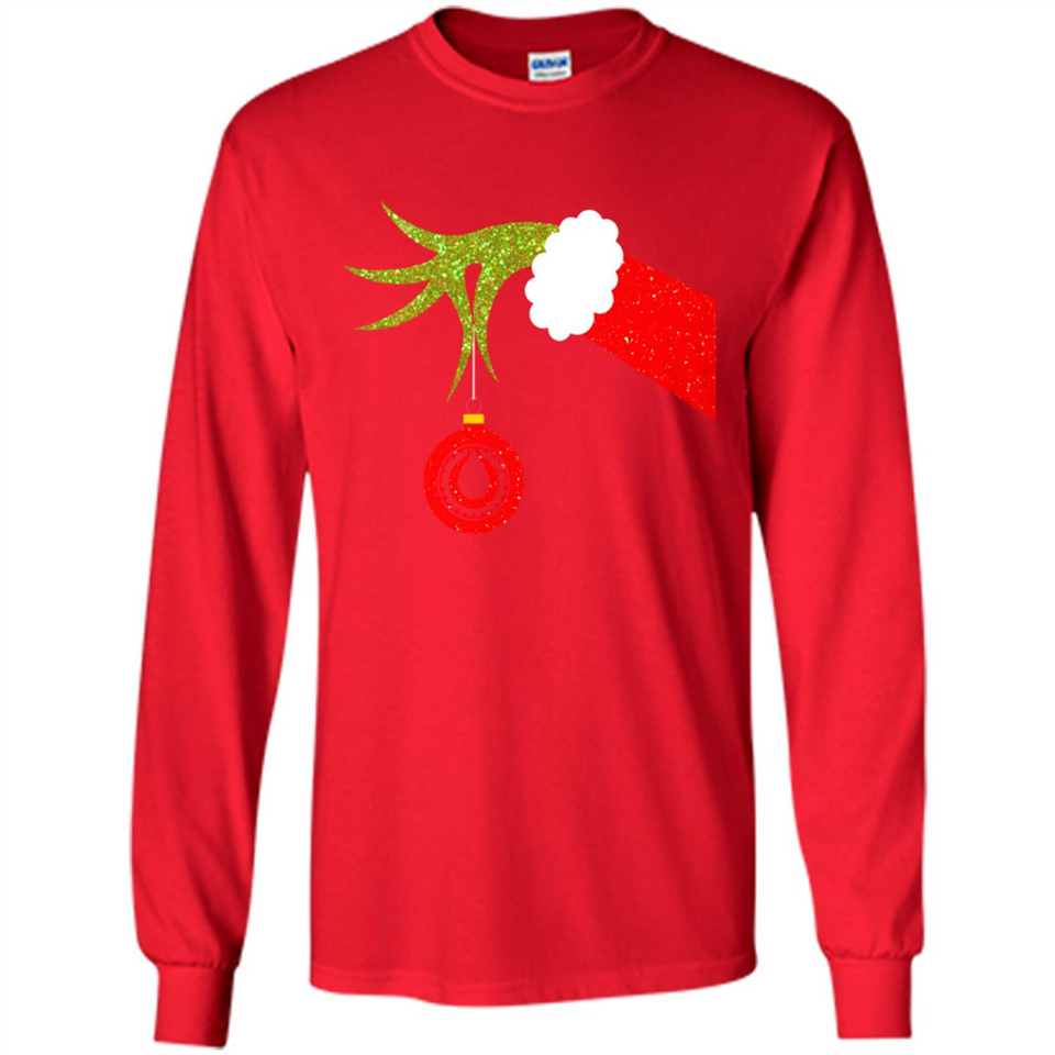 Funny Grinch Hand Holding Oiler Ornament Christmas PING PONG