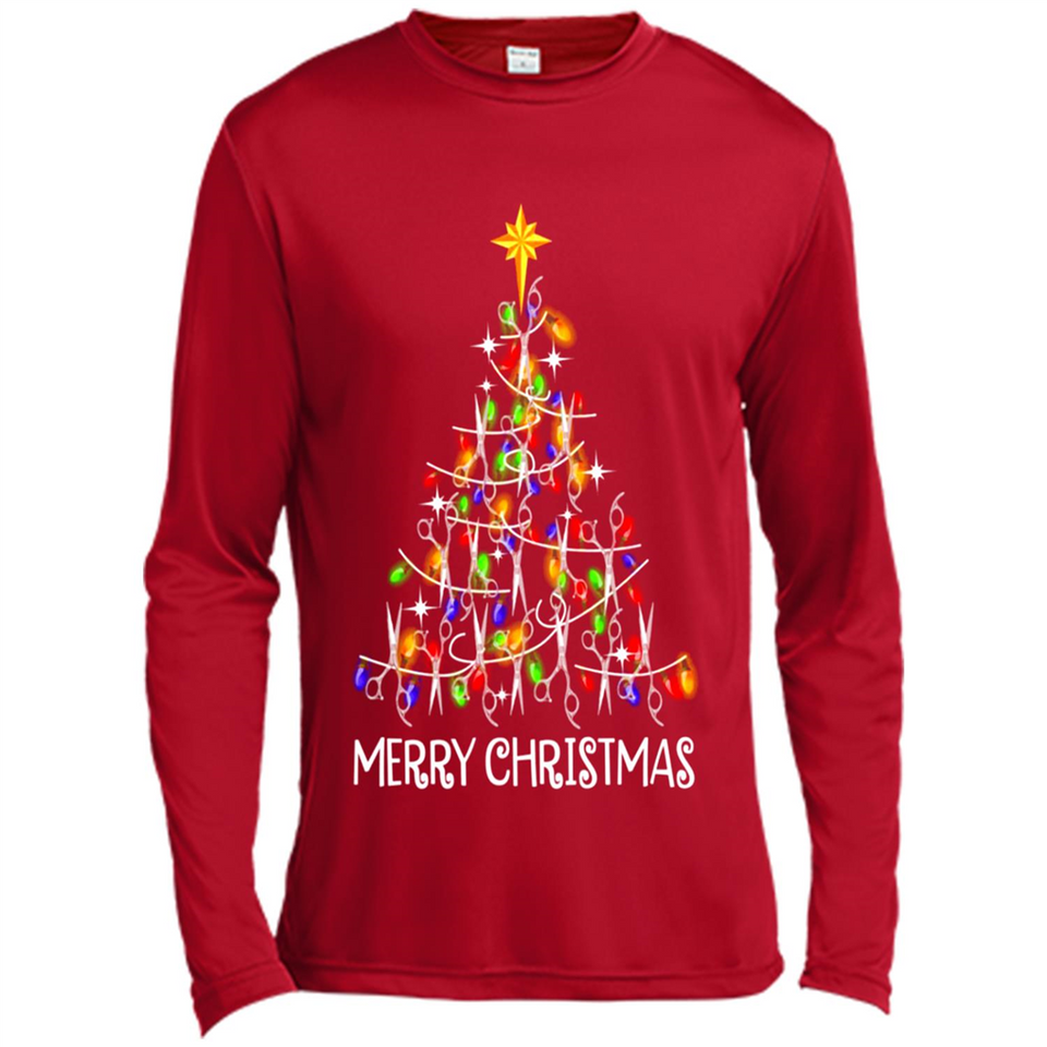 Hairstylist Merry Christmas Hairstylist Scissors Christmas Tree PING PONG