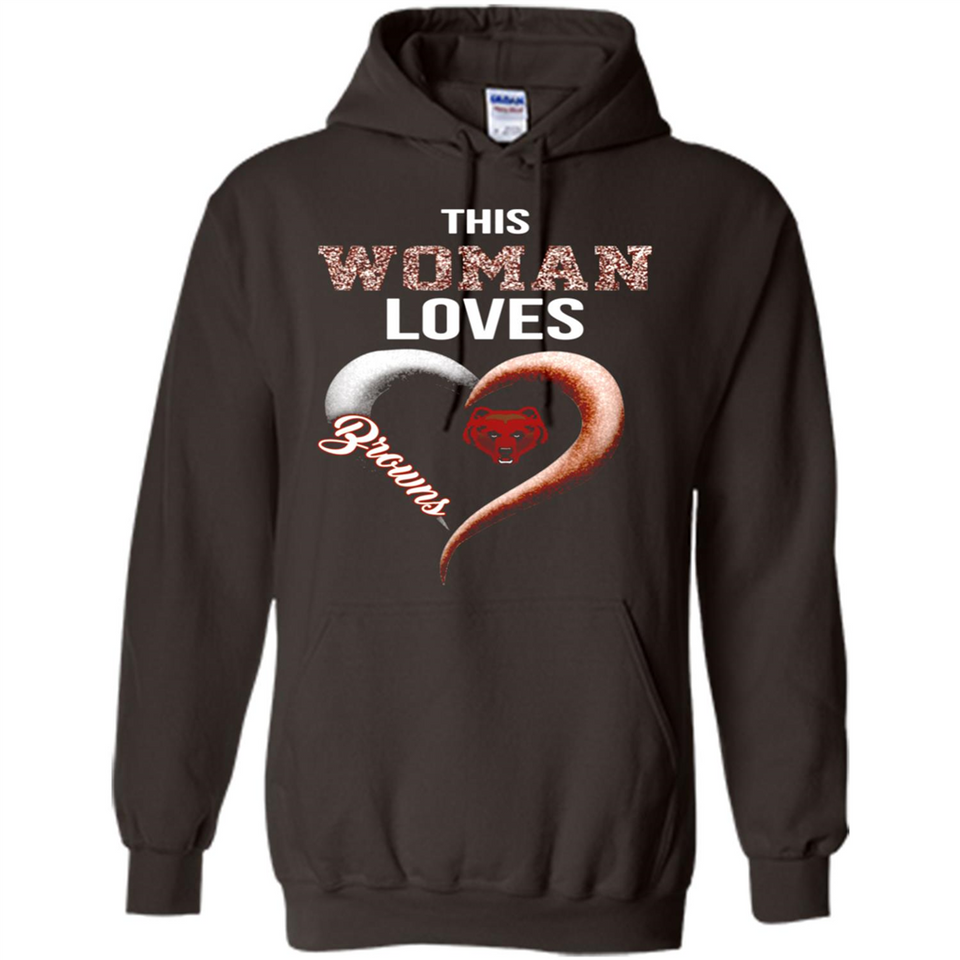 This Woman love Browns NFL football team - Hoodie
