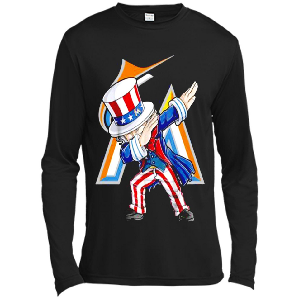 MLB MIAMI MARLINS UNCLE SAM DABBING INDEPENDENCE DAY