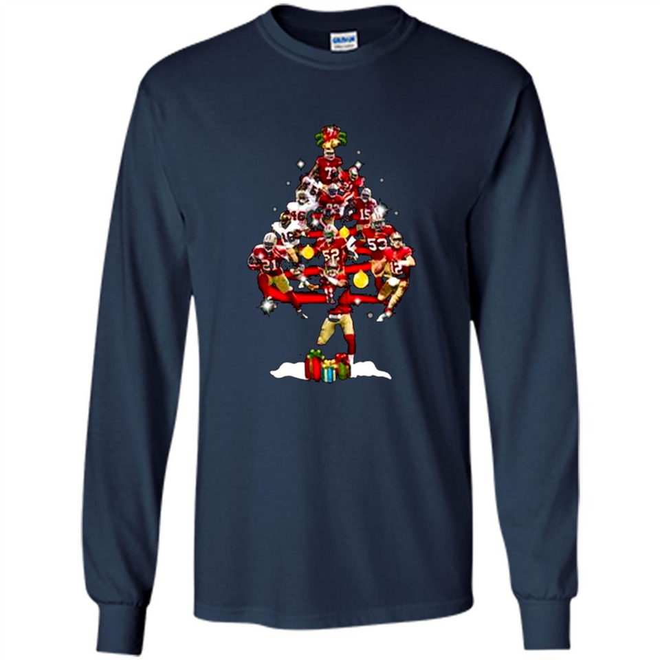 San Francisco 49ers Players Christmas Tree PINGPONG