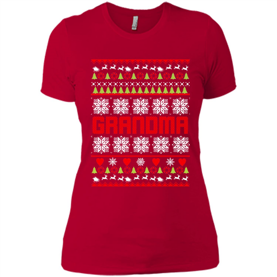 Grandma Ugly Christmas - Ladies' Boyfriend T-Shirt