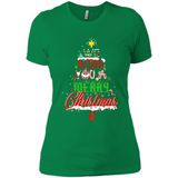 We Wish You A Merry Christmas Funny Pine Gift Sleeve - Ladies' Boyfriend T-Shirt