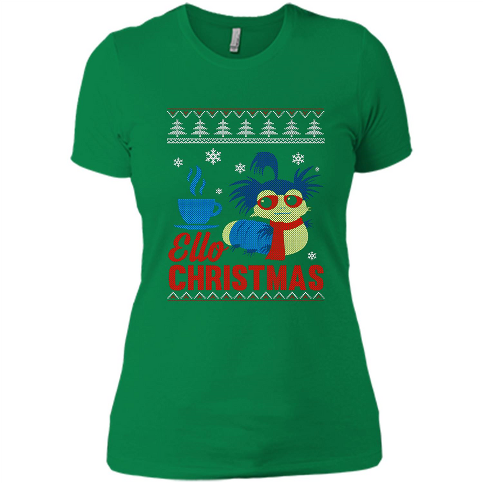 Christmas Ugly Sweater Ello Christmas - Ladies' Boyfriend T-Shirt