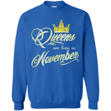Queens Are Born In November Golden T-Shirt