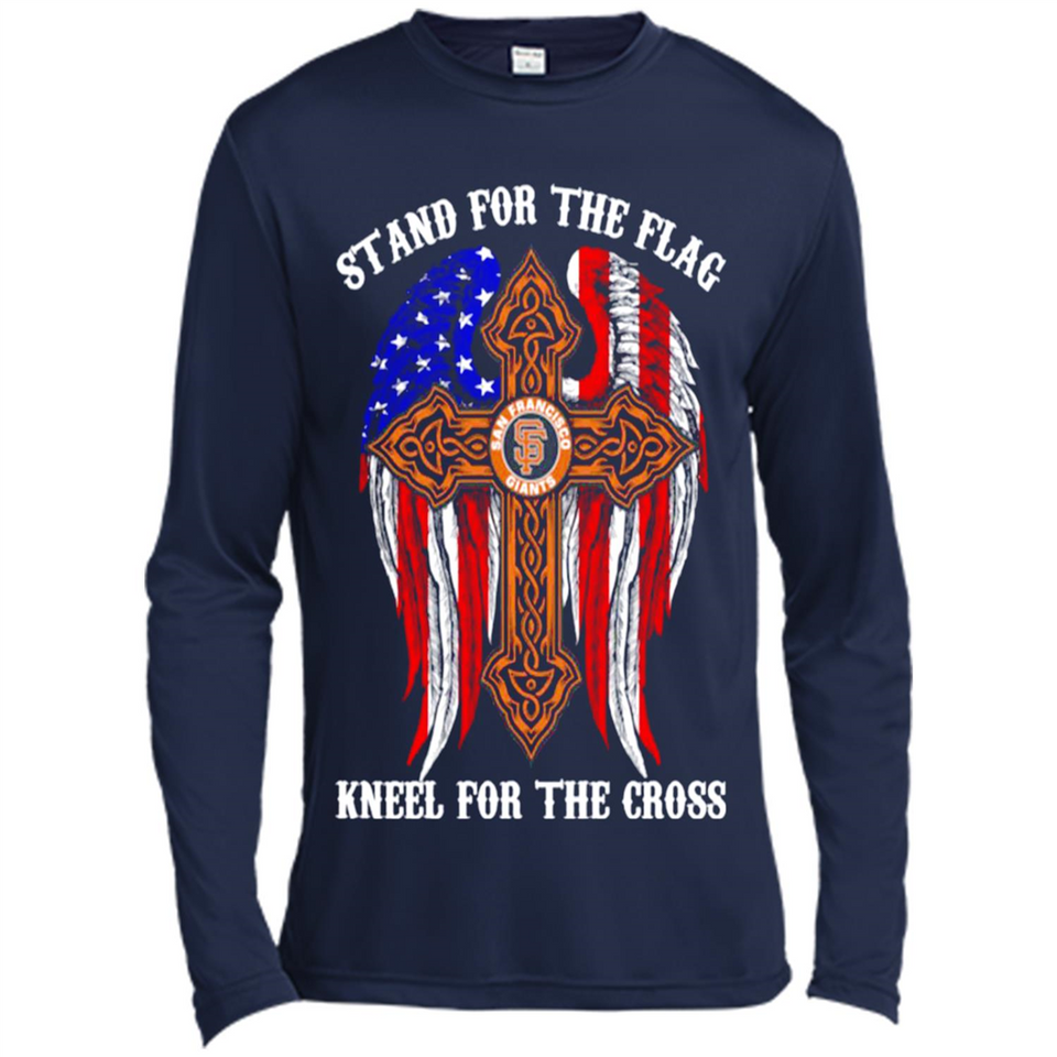 Francisco Giants - stand for the flag kneel for the cross