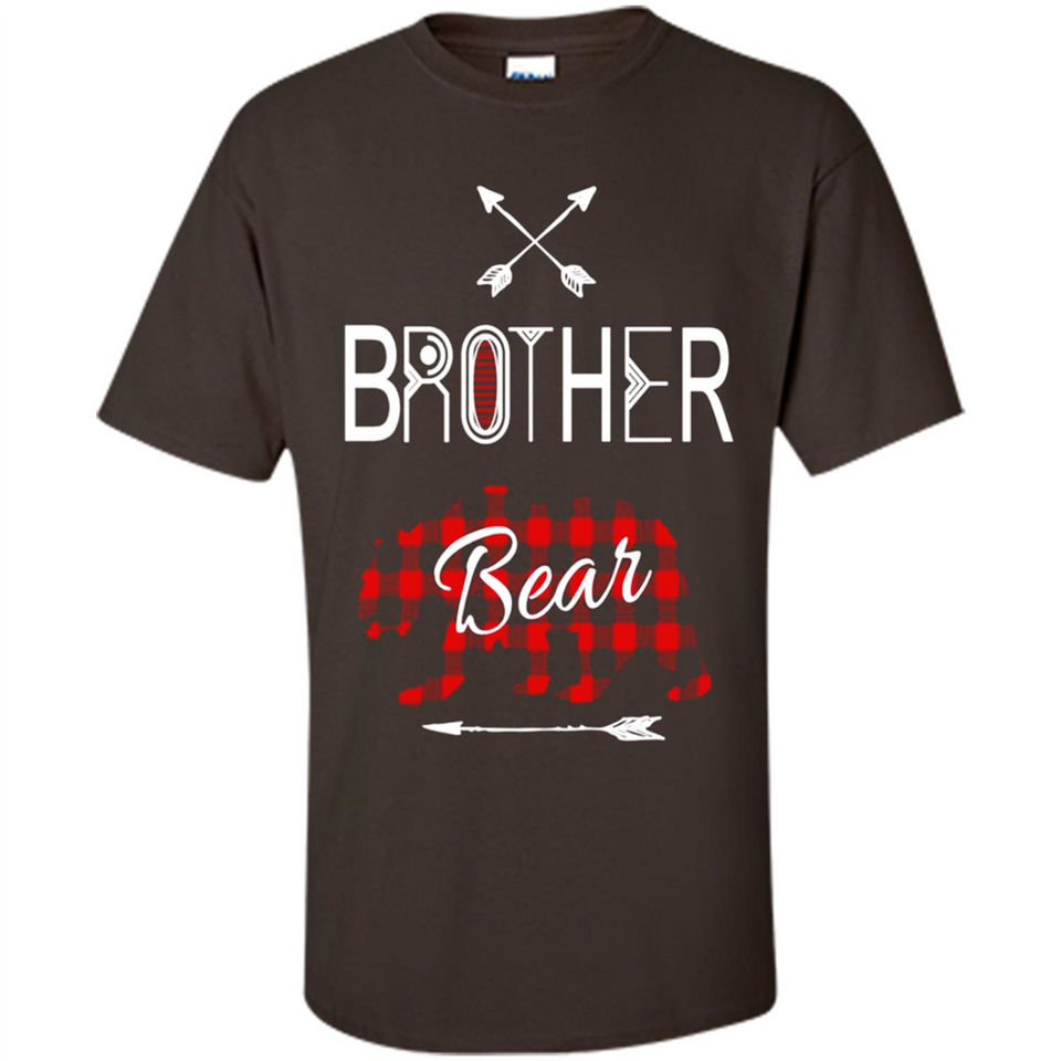 Brother Shirt Buffalo Plaid Family Camping Bear Tee - Shirt