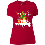 Santa Hat Electric Guitar Classical Guitar Christmas shirt Ladies' Boyfriend