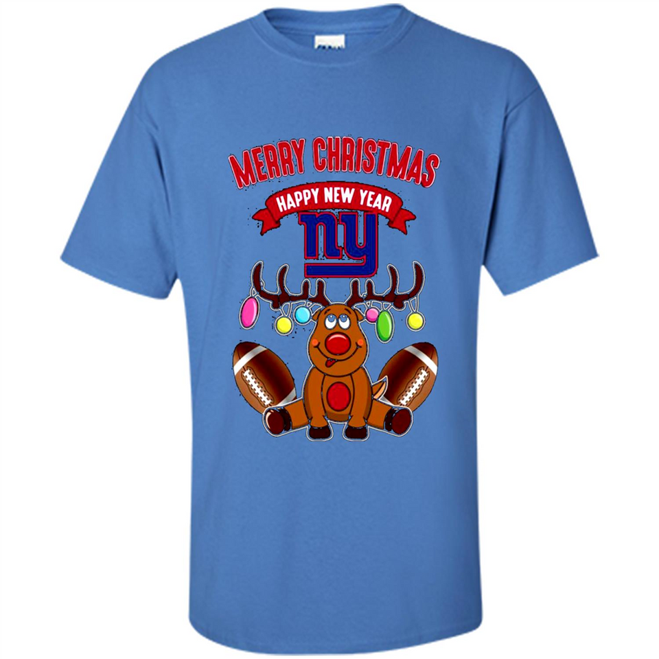 New York Giants NFL Reindeer Funny Merry Christmas And Happy New Year