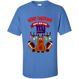 New York Giants NFL Reindeer Funny Merry Christmas And Happy New Year