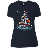 Christmas Ugly Sweater Animal Tree Pine Merry Christmas - Ladies' Boyfriend T-Shirt