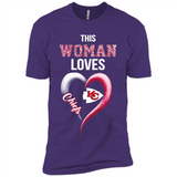 This Woman love Chiefs NFL football team - Premium Short Sleeve T-Shirt
