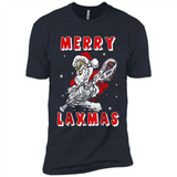 Lacrosse Merry Laxmas Santa - Premium Short Sleeve T-Shirt