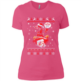 No Christmas for You – Deadpool Santa Claus Ugly Sweater - Ladies' Boyfriend T-Shirt