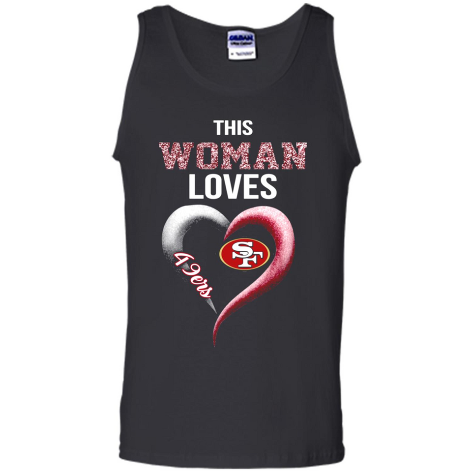 This Woman love 49ers NFL football team - Tank Top