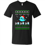 Narwhal christmas sweatshirt hoodie long PINGPONG - Men's V-Neck