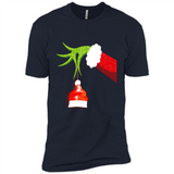 Funny Grinch Hand Holding Santa Hat Ornament Christmas PING PONG