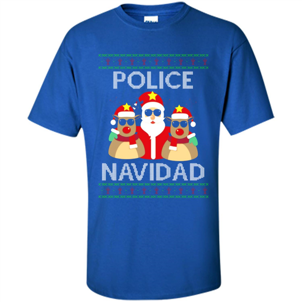 FUNNY POLICE NAVIDAD T-SHIRT Santa Christmas Party - Shirt